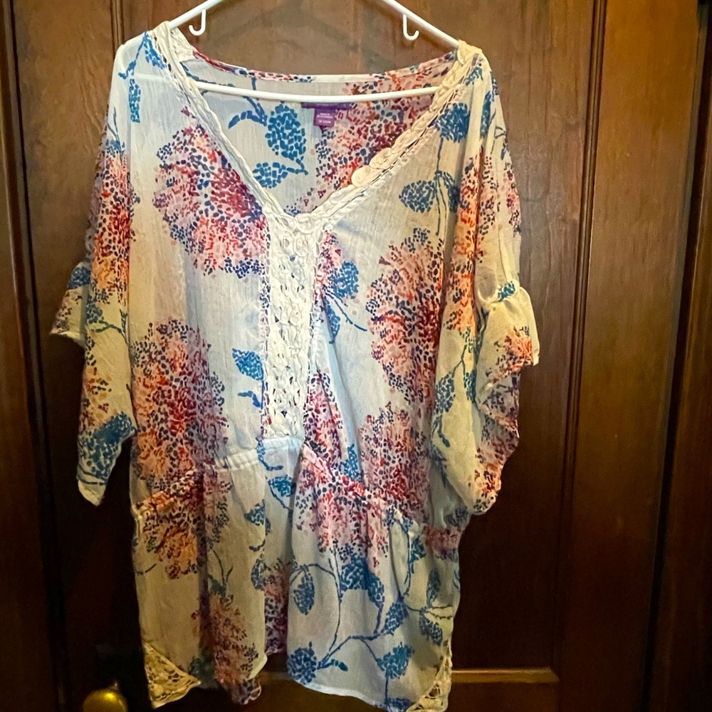 Summer ready multi color cover up.